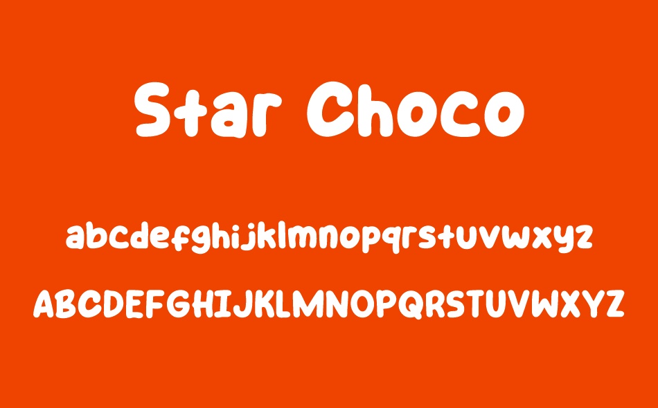 Star Choco font