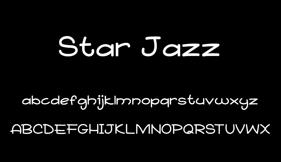 star-jazz font