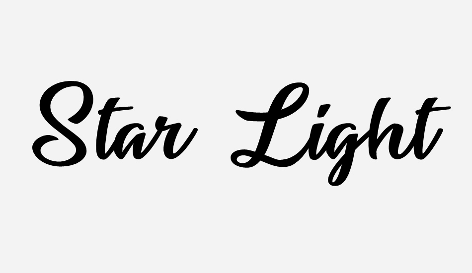 star-light-personal-use font big