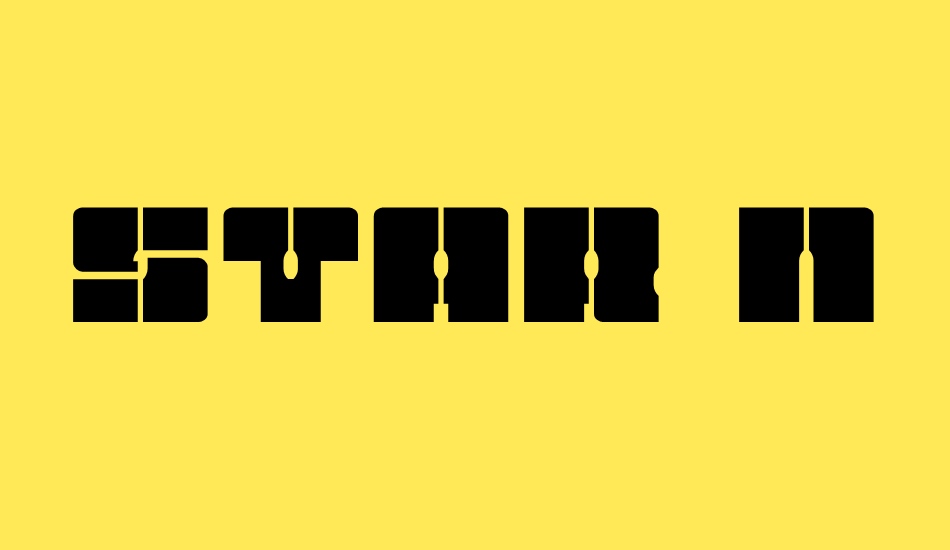 star-nursery font big