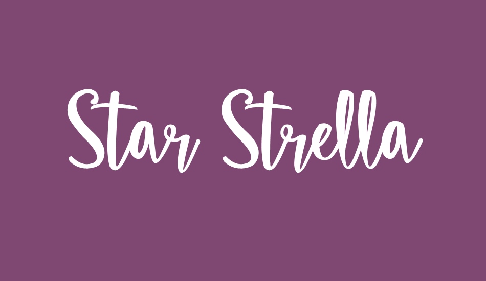 star-strella font big