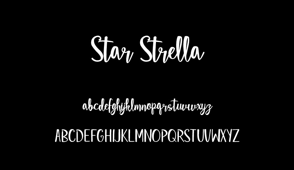 star-strella font