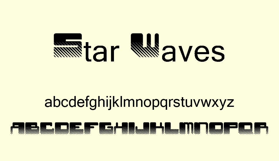 star-waves font