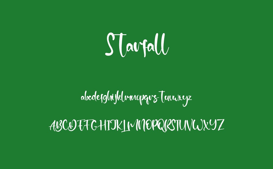 Starfall font