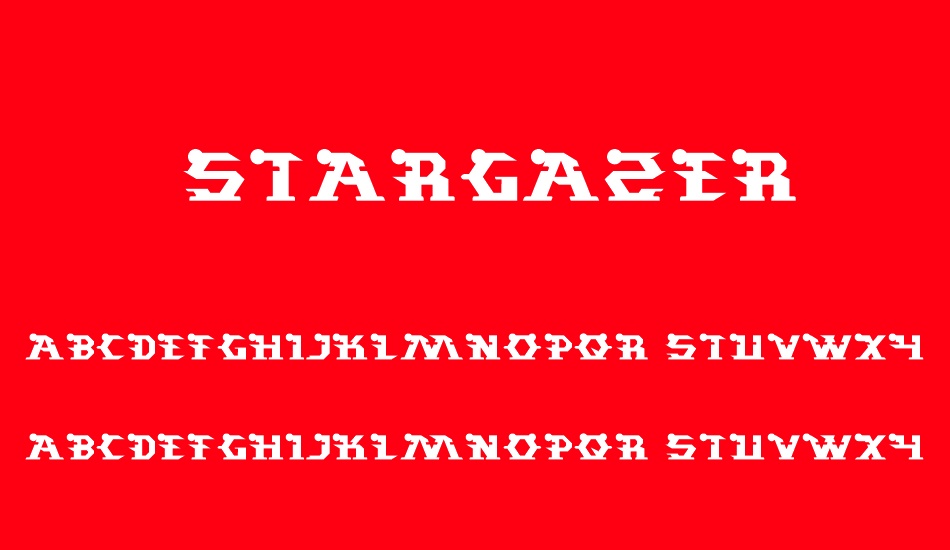 stargazer font