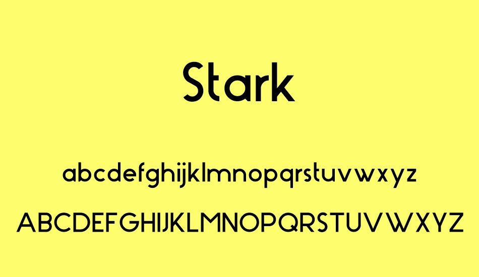 stark font