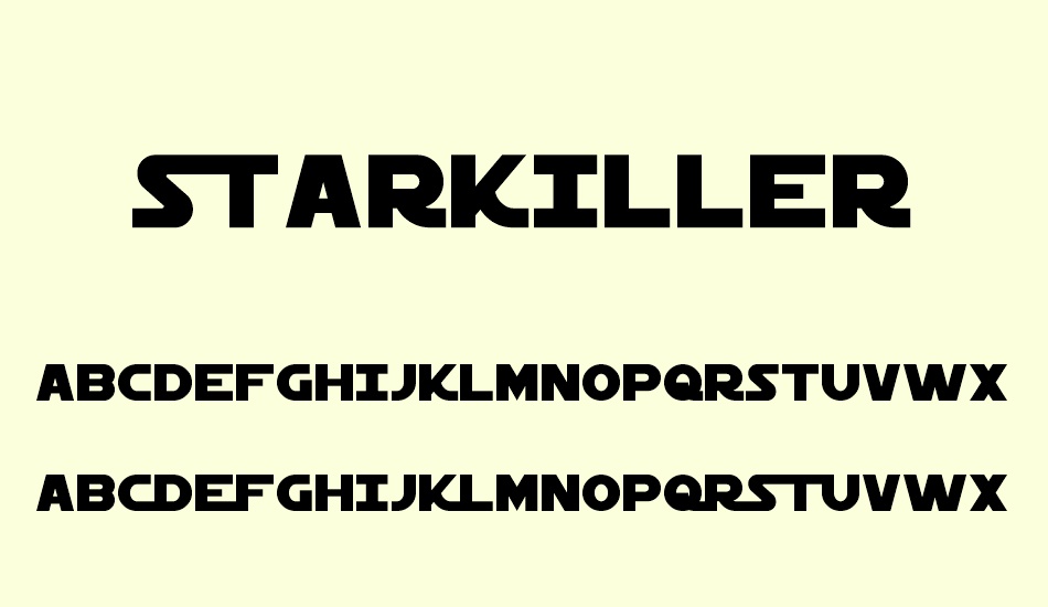 starkiller font