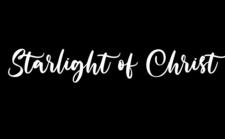 Starlight of Christmas font big