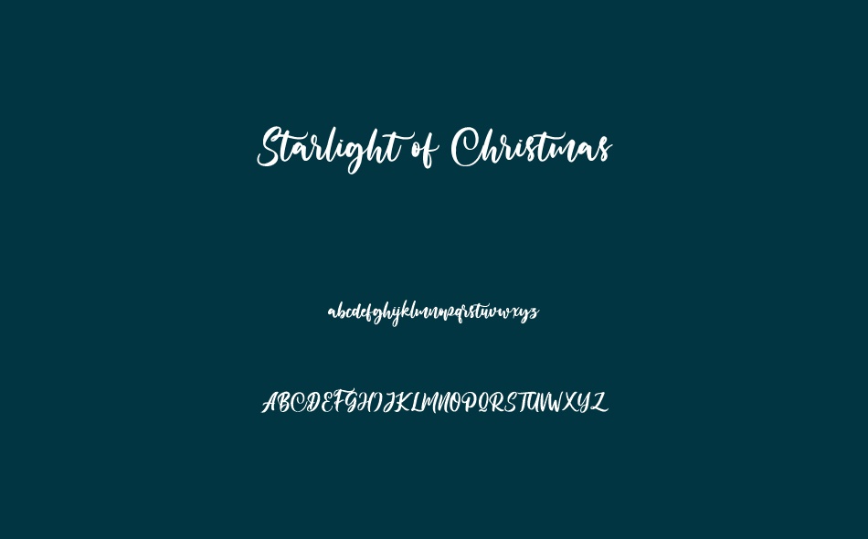 Starlight of Christmas font