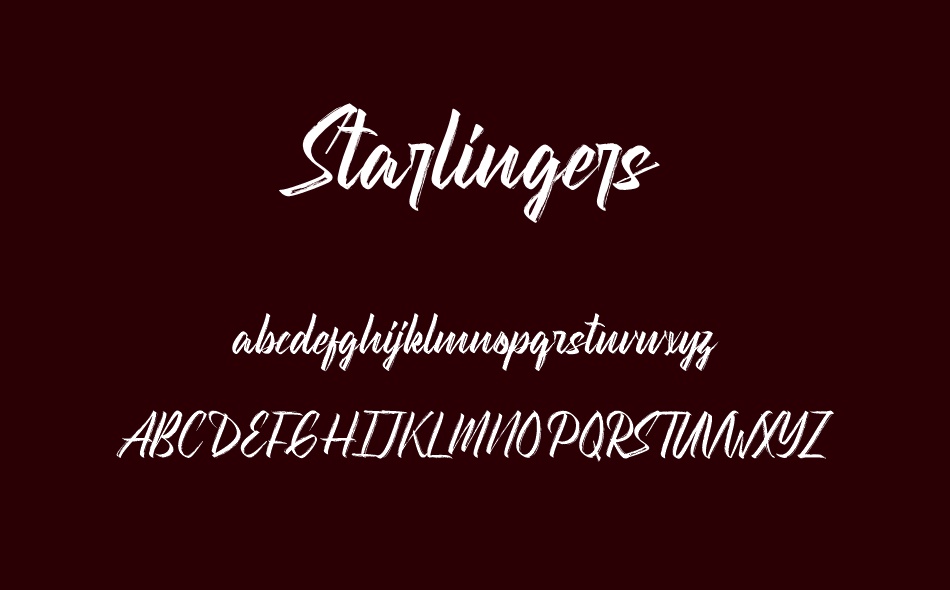 Starlingers font