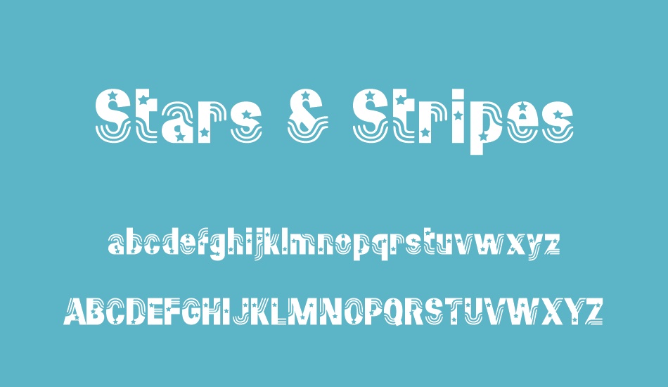 stars-&-stripes font