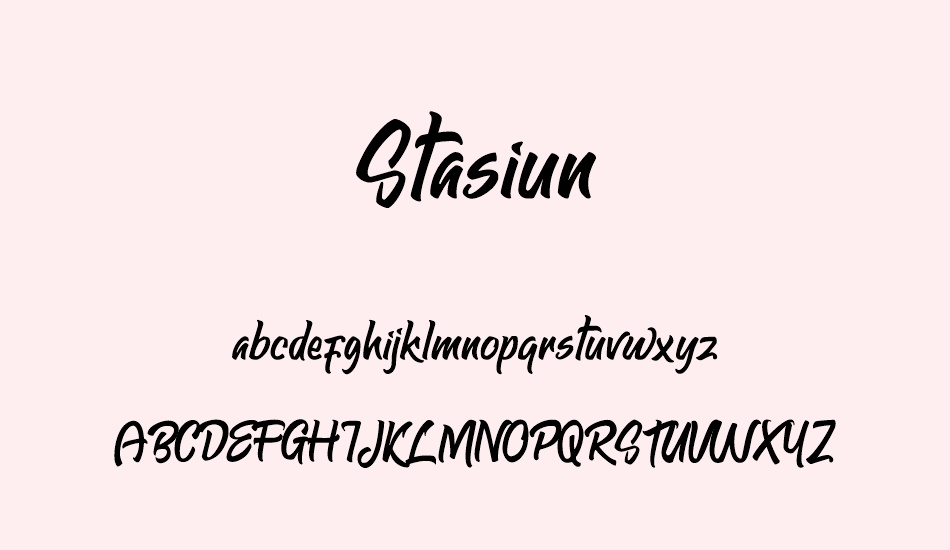 stasiun font