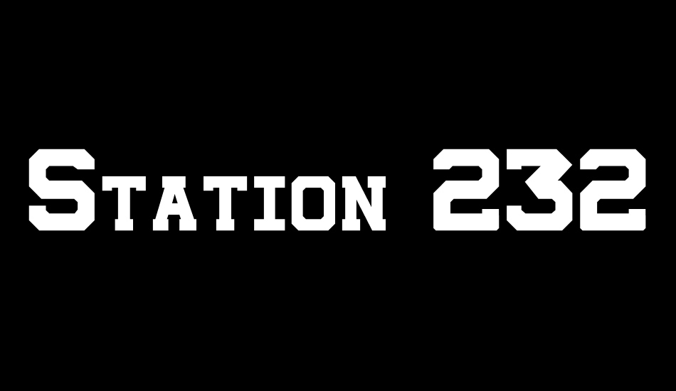 station-232 font big