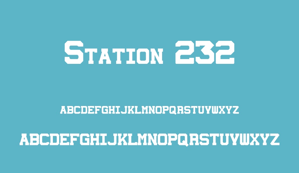 station-232 font