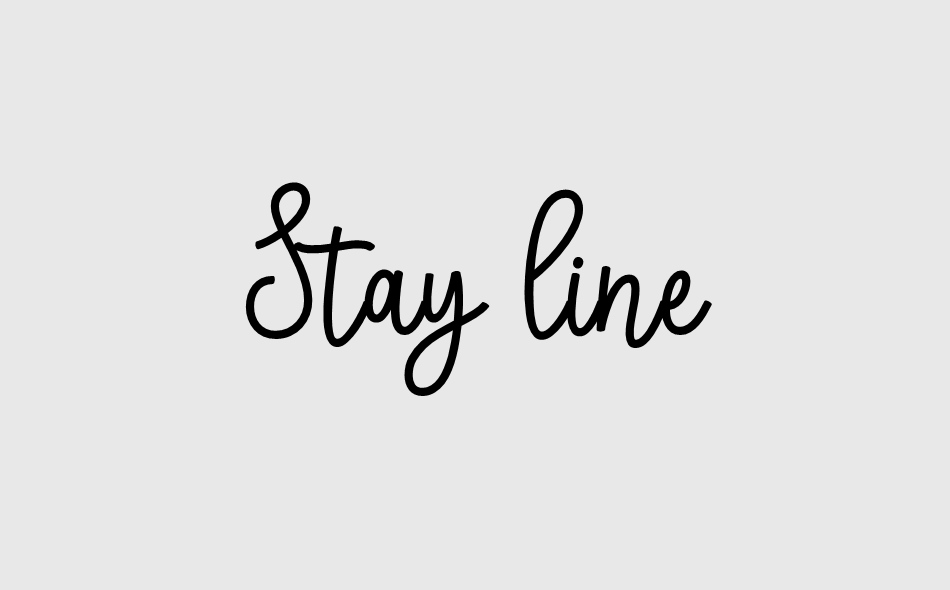 Stay Line font big