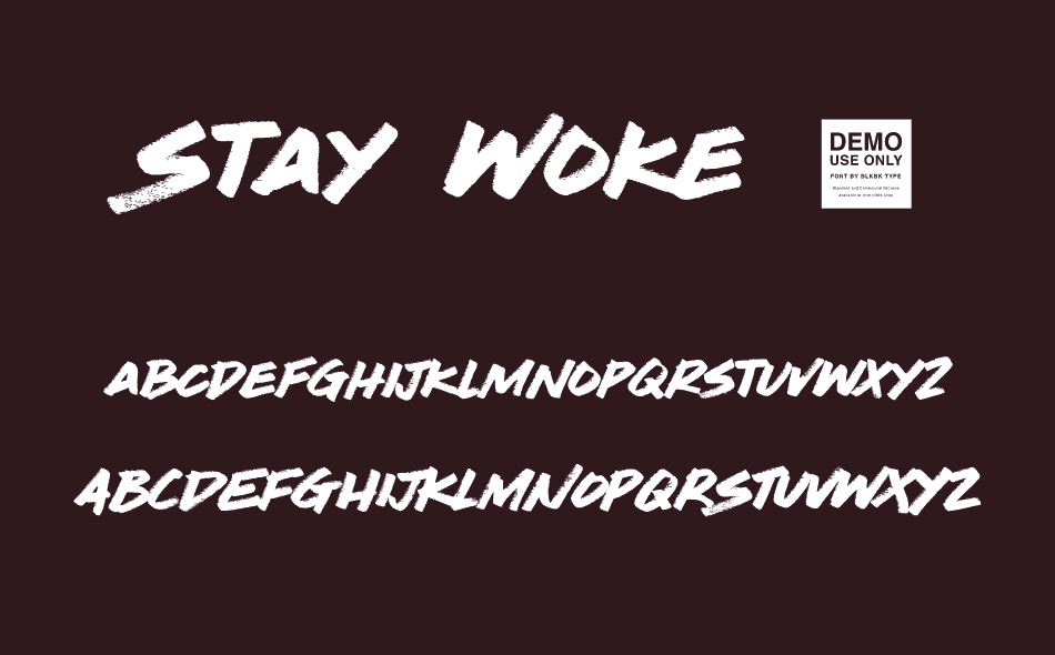 Stay Woke font