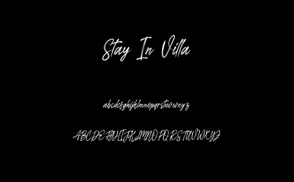 Stay In Villa font