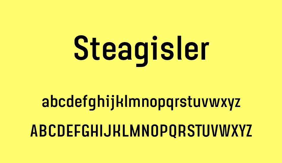 steagisler font