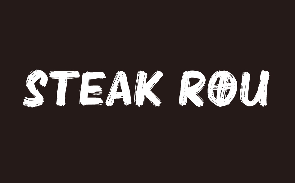 Steak Rough font big