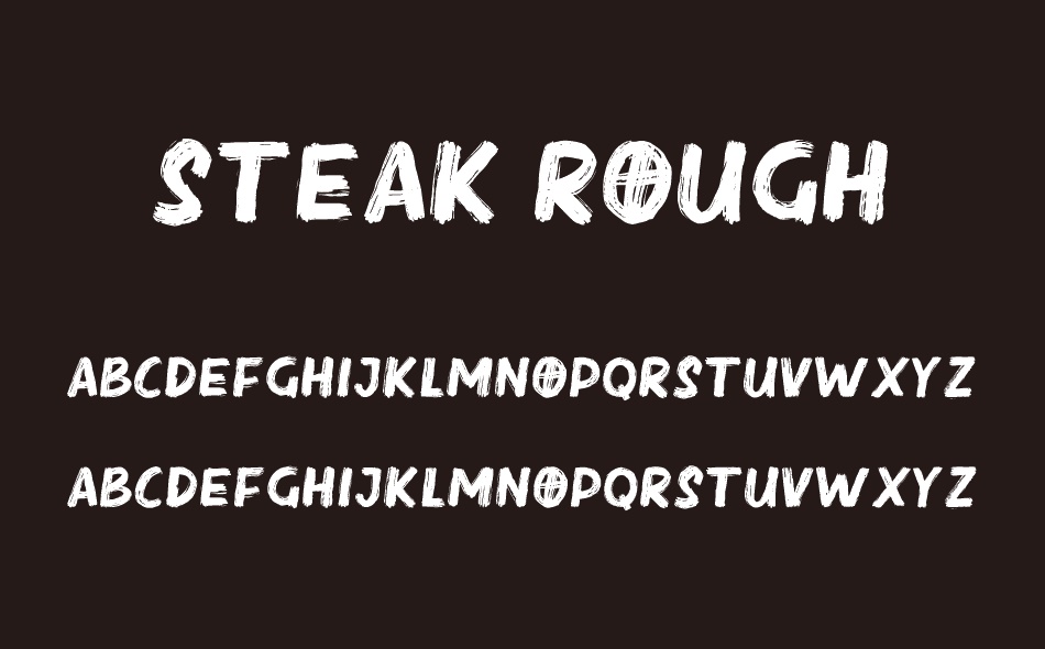 Steak Rough font