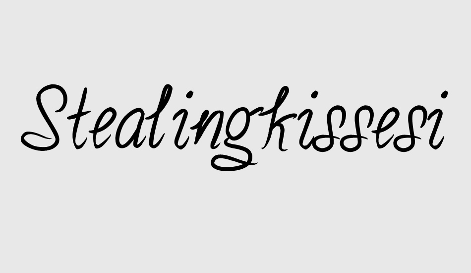 stealingkissesinthemoonlight font big