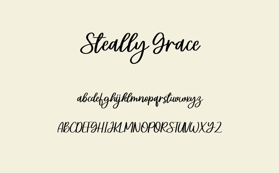 Steally Grace font