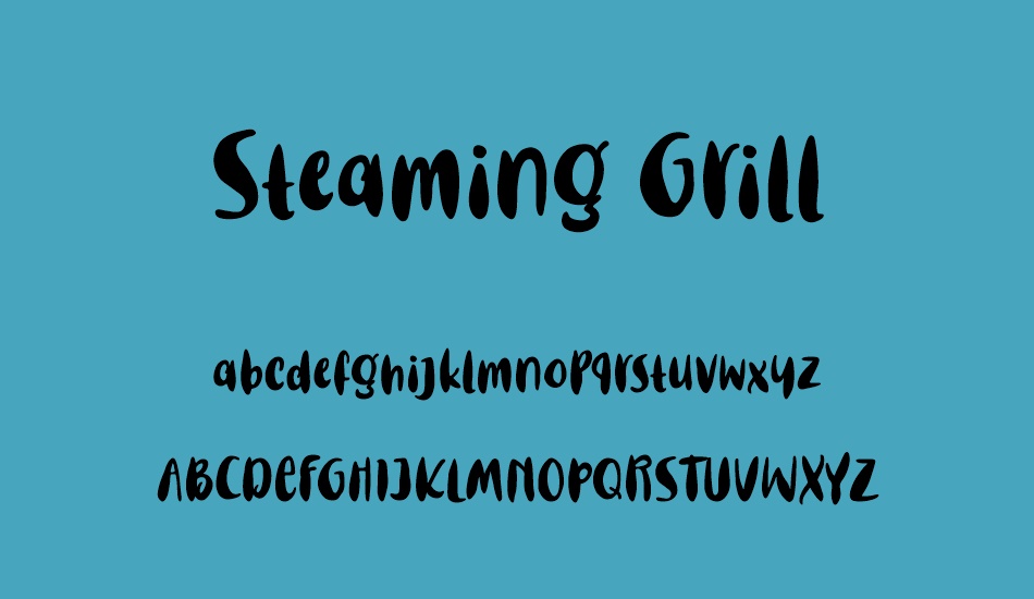 steaming-grill font