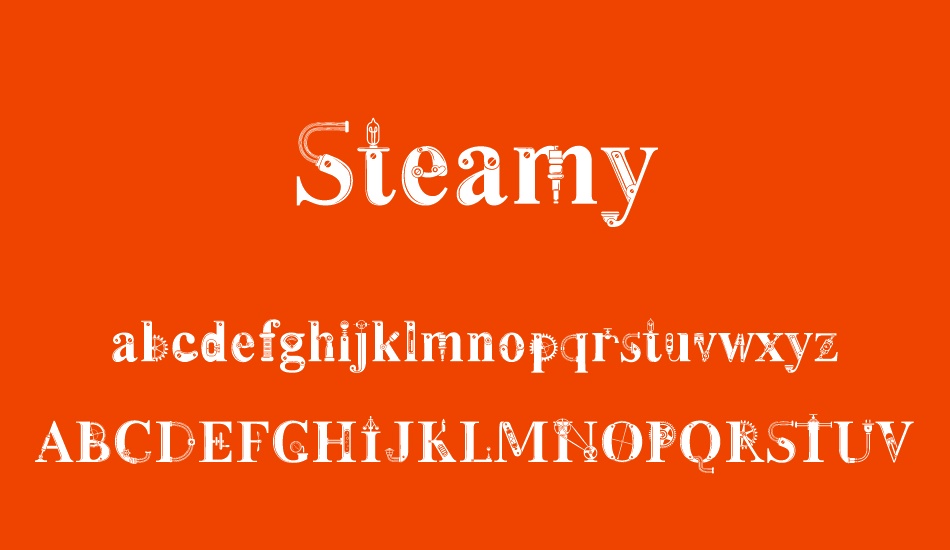 steamy font