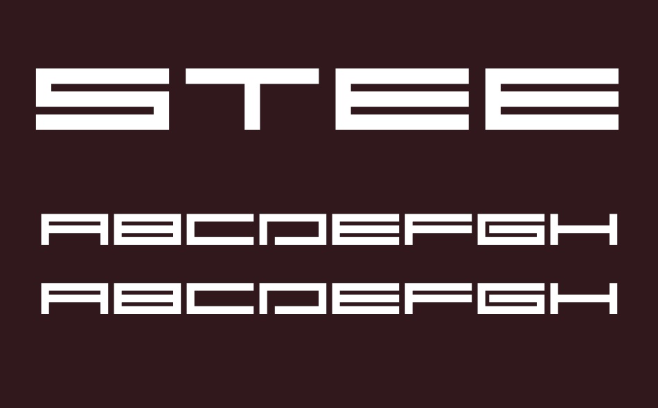 Steelbase font