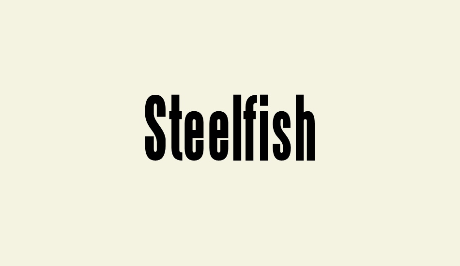 steelfish font big