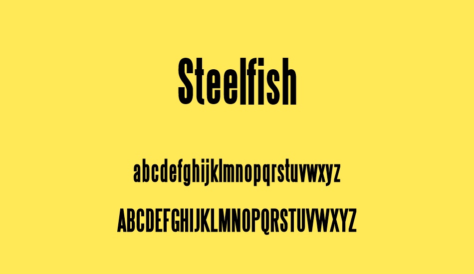steelfish font