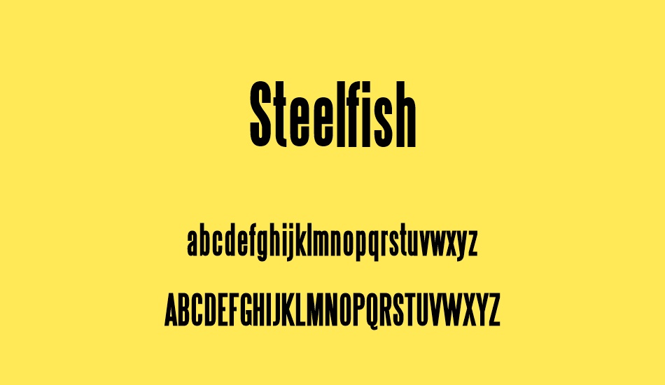 steelfish font