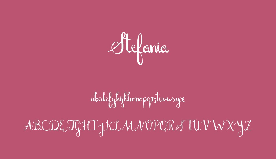 stefania font