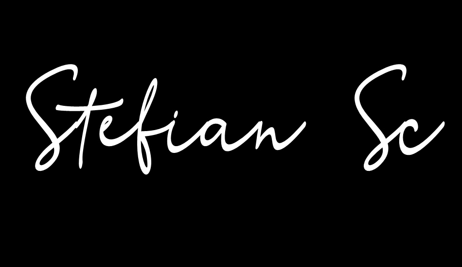 stefian-script font big