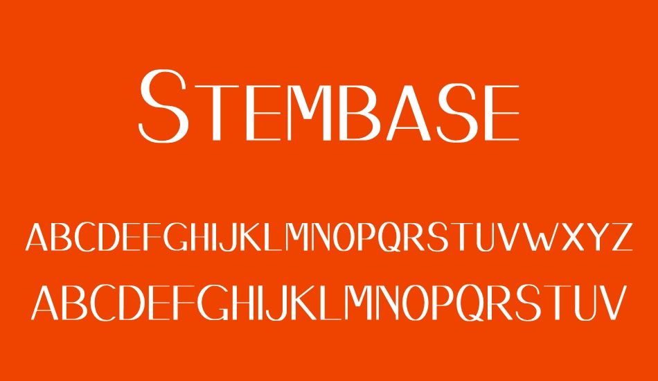 stembase font