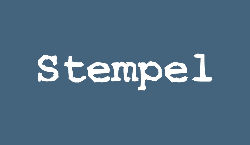 stempel font big