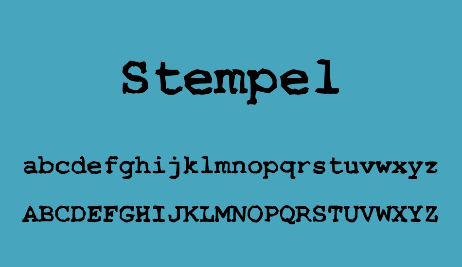 stempel font