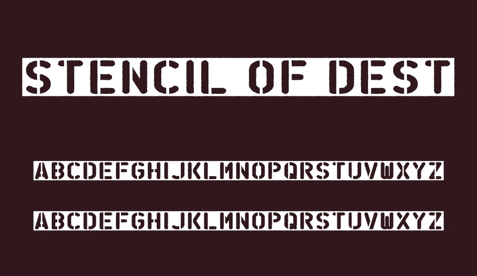 stencil-of-destiny font