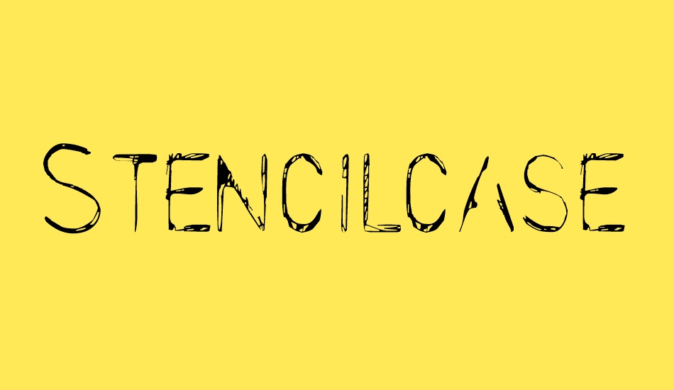 stencilcase font big