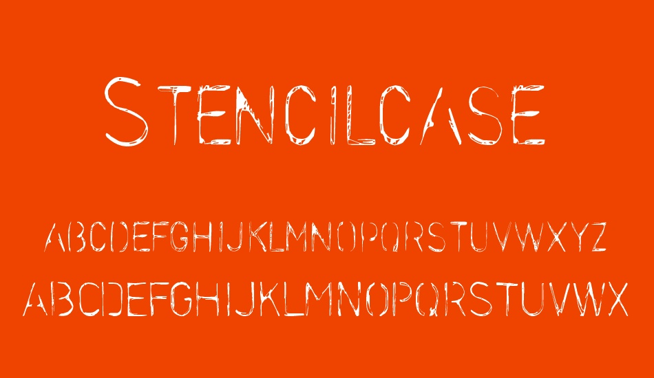 stencilcase font