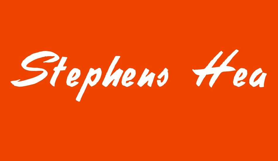 stephens-heavy-writing font big