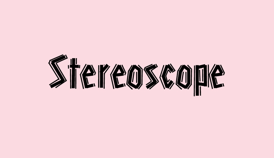 stereoscope font big