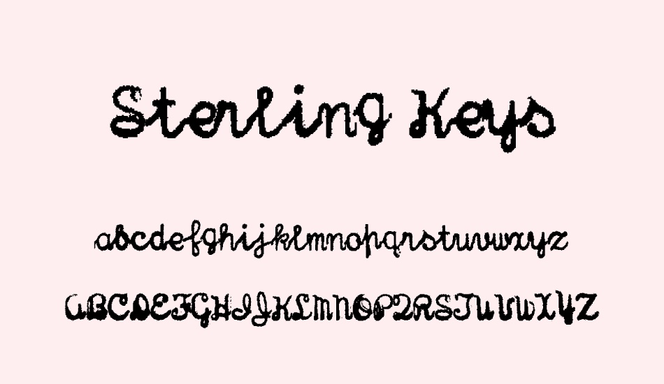 sterling-keys font