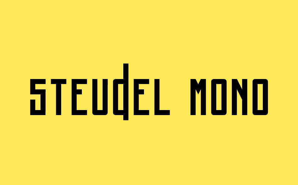 Steudel font big