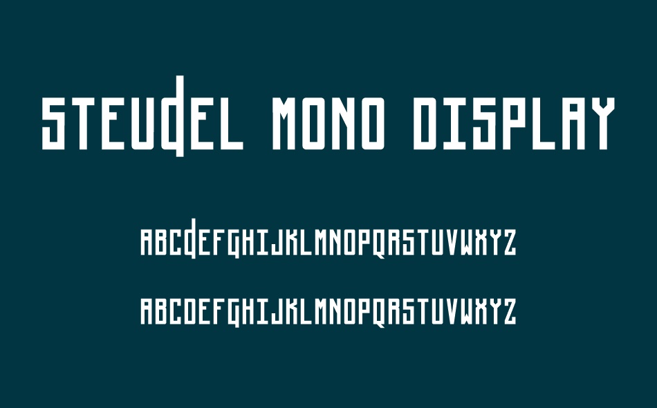 Steudel font