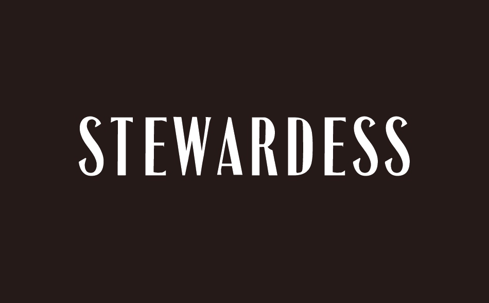 Stewardess font big