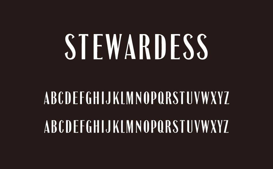 Stewardess font