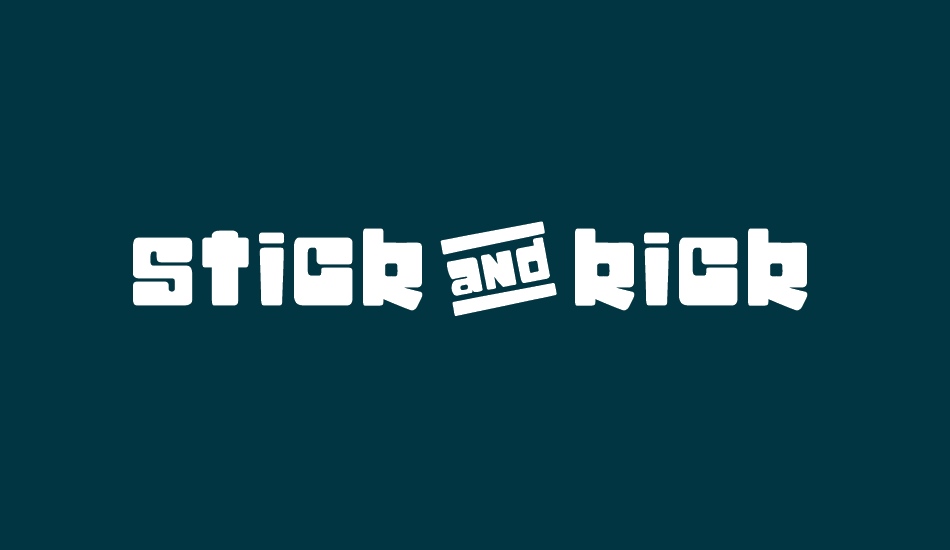 stick&kick font big