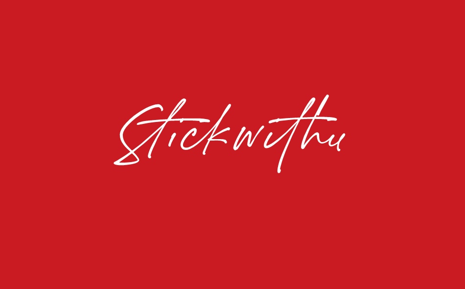 Stickwithu font big