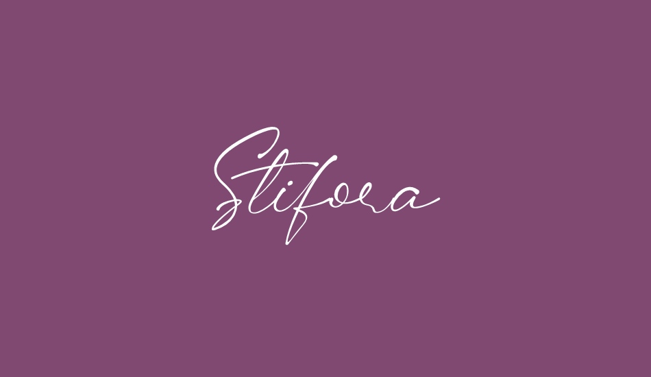 stifora font big